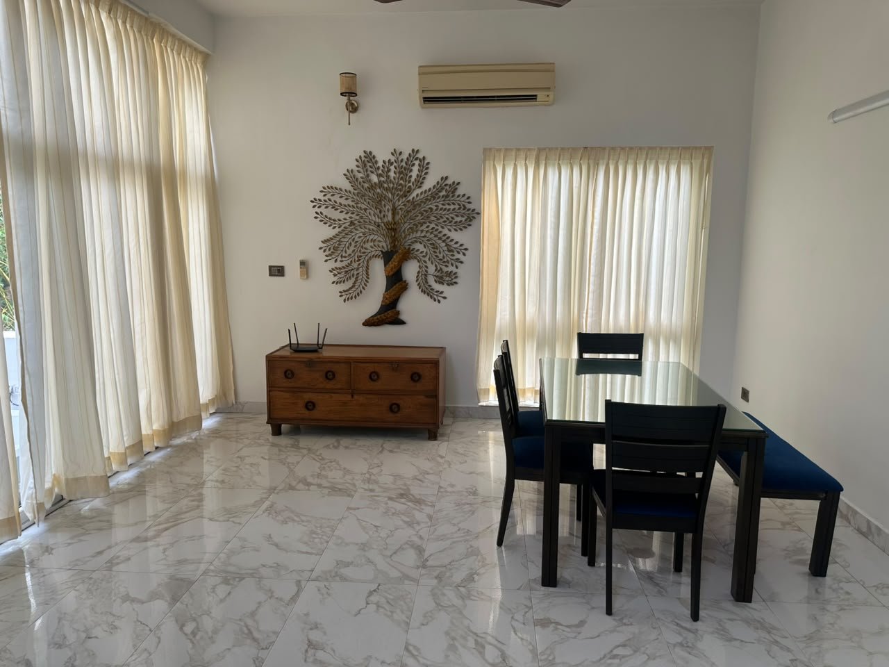 Indoor lounge seating area